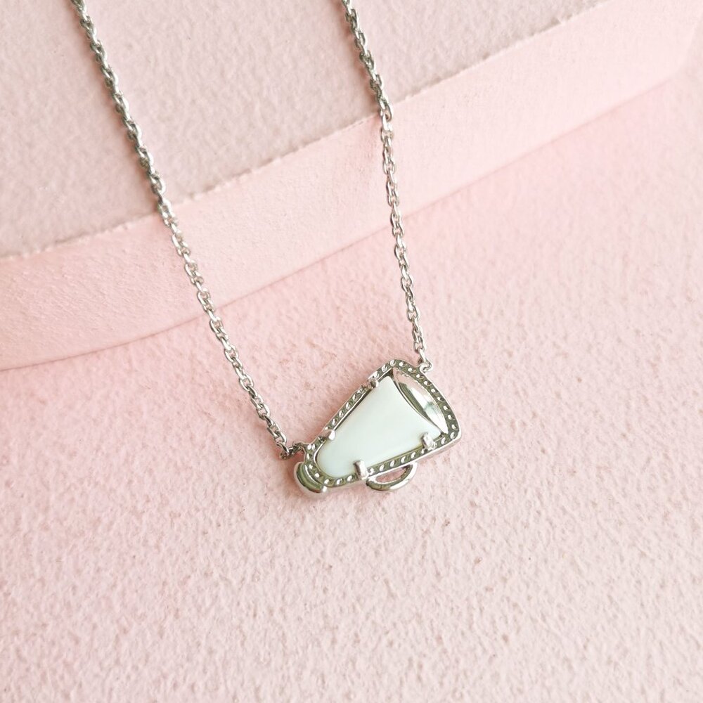 Kendra Scott - Cheer White Mother-of-Pearl Silver Necklace - NEW